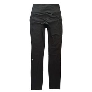 Lululemon Fast Free Non Reflective Nulux 25” Solid Black Size 4